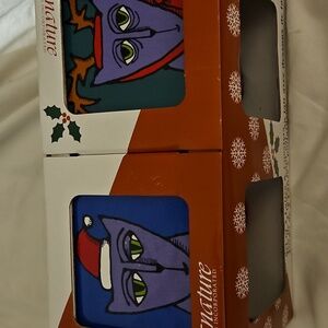 Signature Set Of 2 Latte & Coasters Coffee Or Tea Mugs